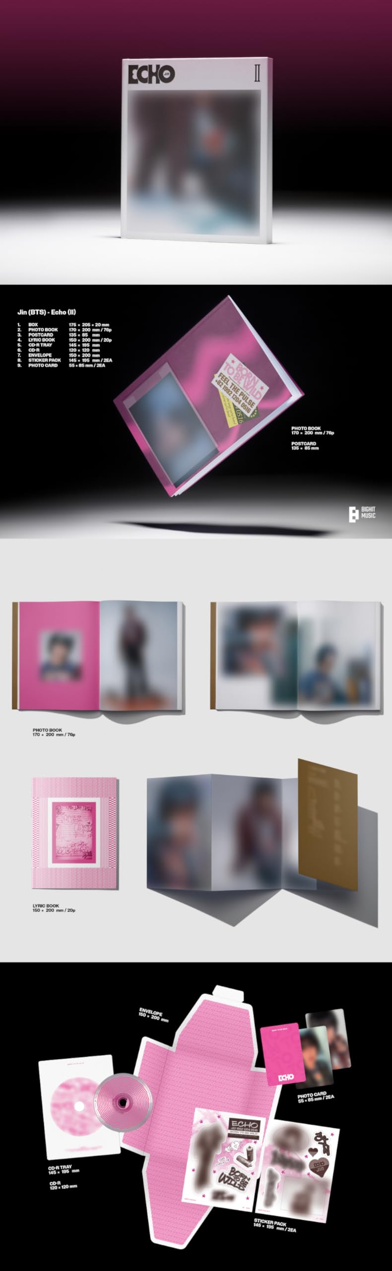 Amazon.co.jp: ジン JIN Echo 2ndミニアルバム [韓国盤] (Standard 3