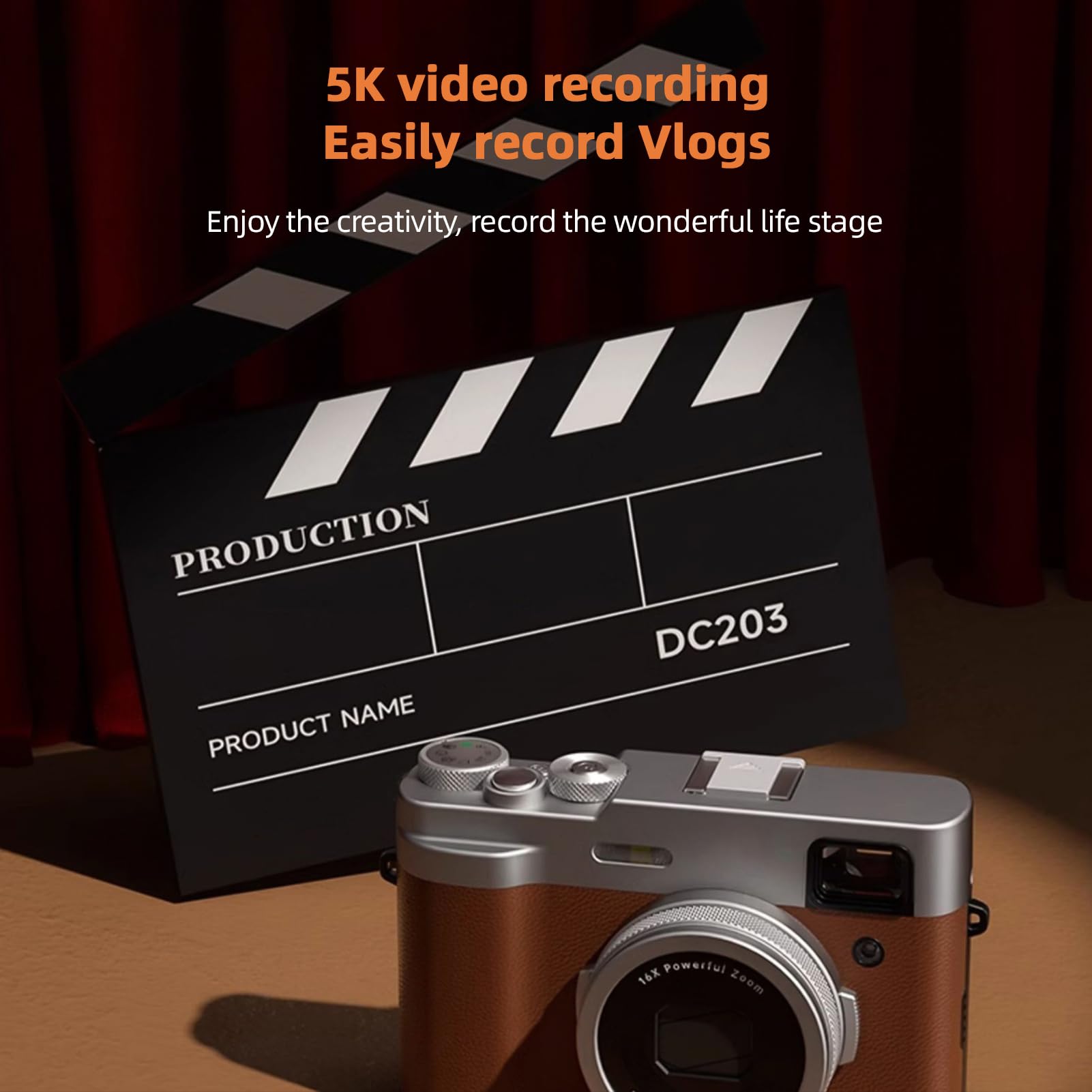 Amazon | 5K デジタルカメラ オートフォーカス デジカメ 48MP デュアル