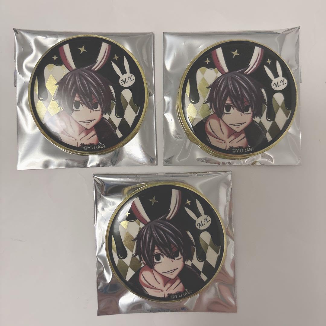 桃源暗鬼 アニメイトカフェ 箔押し缶バッジ 淀川真澄12点 桃源暗鬼