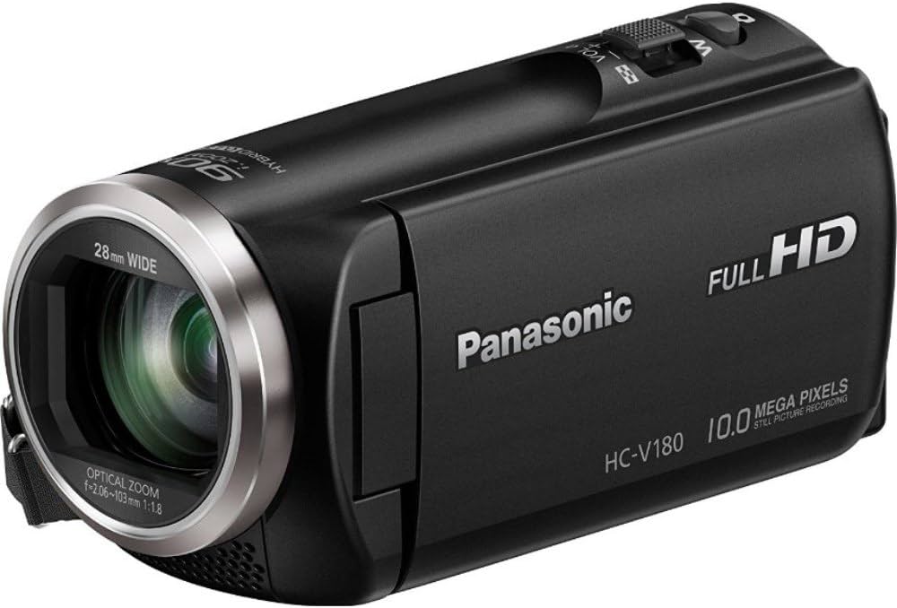 Amazon.co.jp: Panasonic HC-V180K Full HD Camcorder with 50x