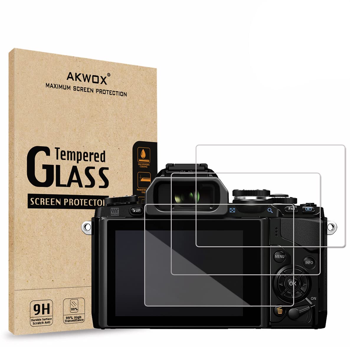 Amazon.com: AKWOX (Pack of 3) Tempered Screen Protector For