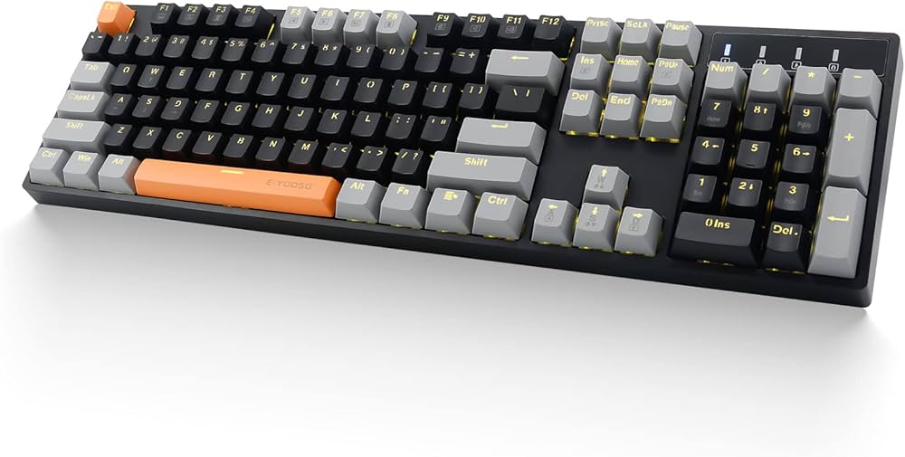 Amazon | E-YOOSO Z-14 メカニカルゲーミングキーボード ブラウン