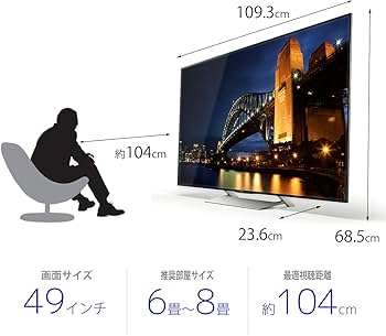 Amazon | ソニー 49V型 液晶 テレビ ブラビア KJ-49X9000E 4K Android