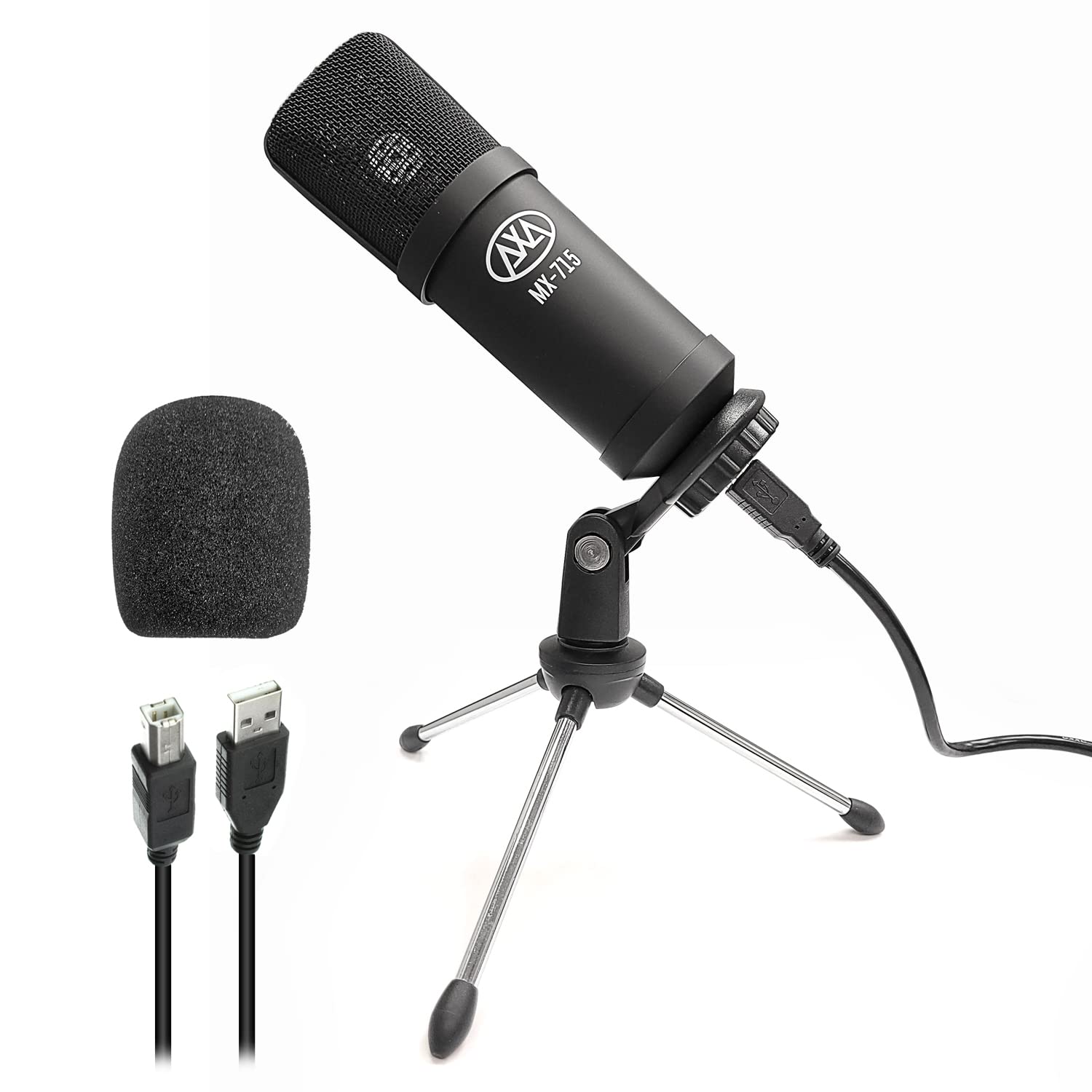 Amazon.com: AxcessAbles USB Condenser Vocal Microphone with a 5.5