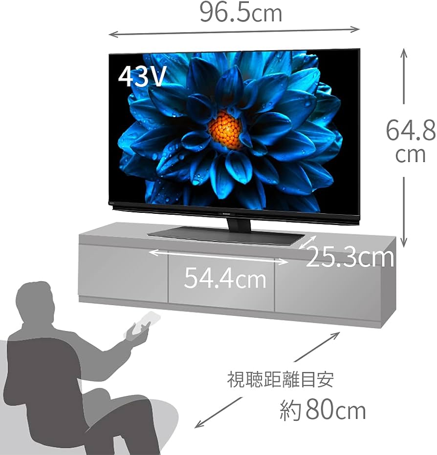 Amazon | シャープ 43V型 4K 液晶 テレビ AQUOS 4T-C43DN2 N-Black