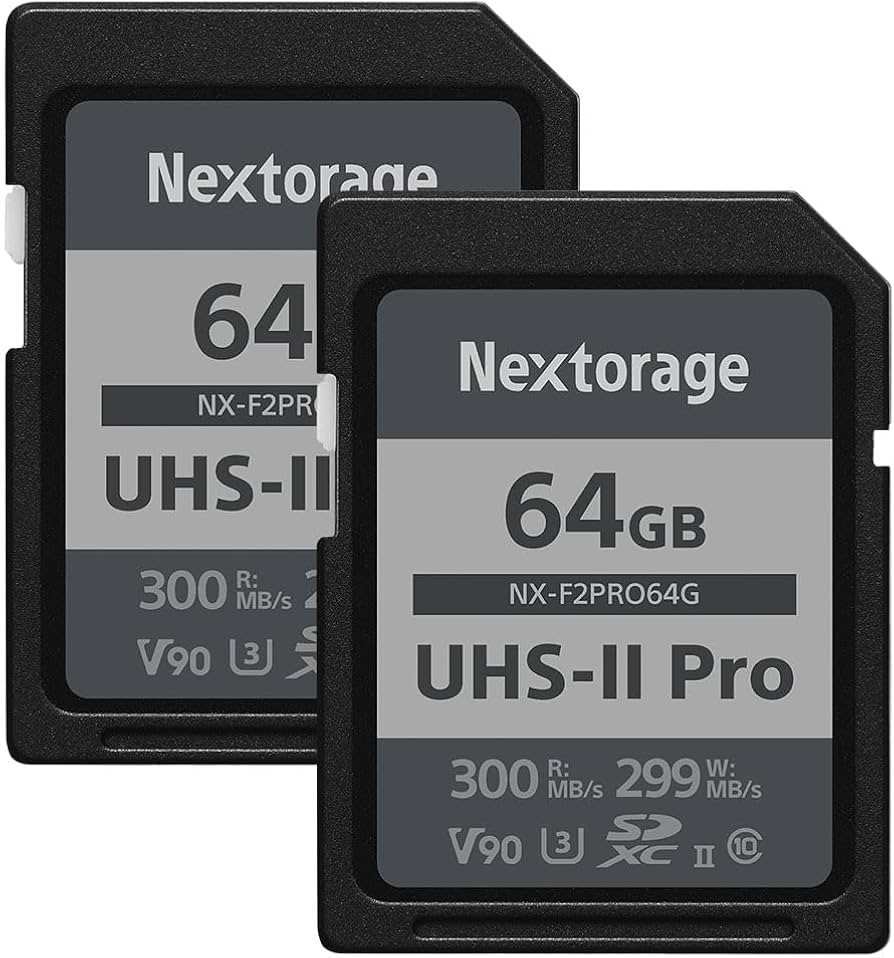 Amazon.com: Nextorage 64GB 2pack SDXC UHS-II V90 SD Card Japanese