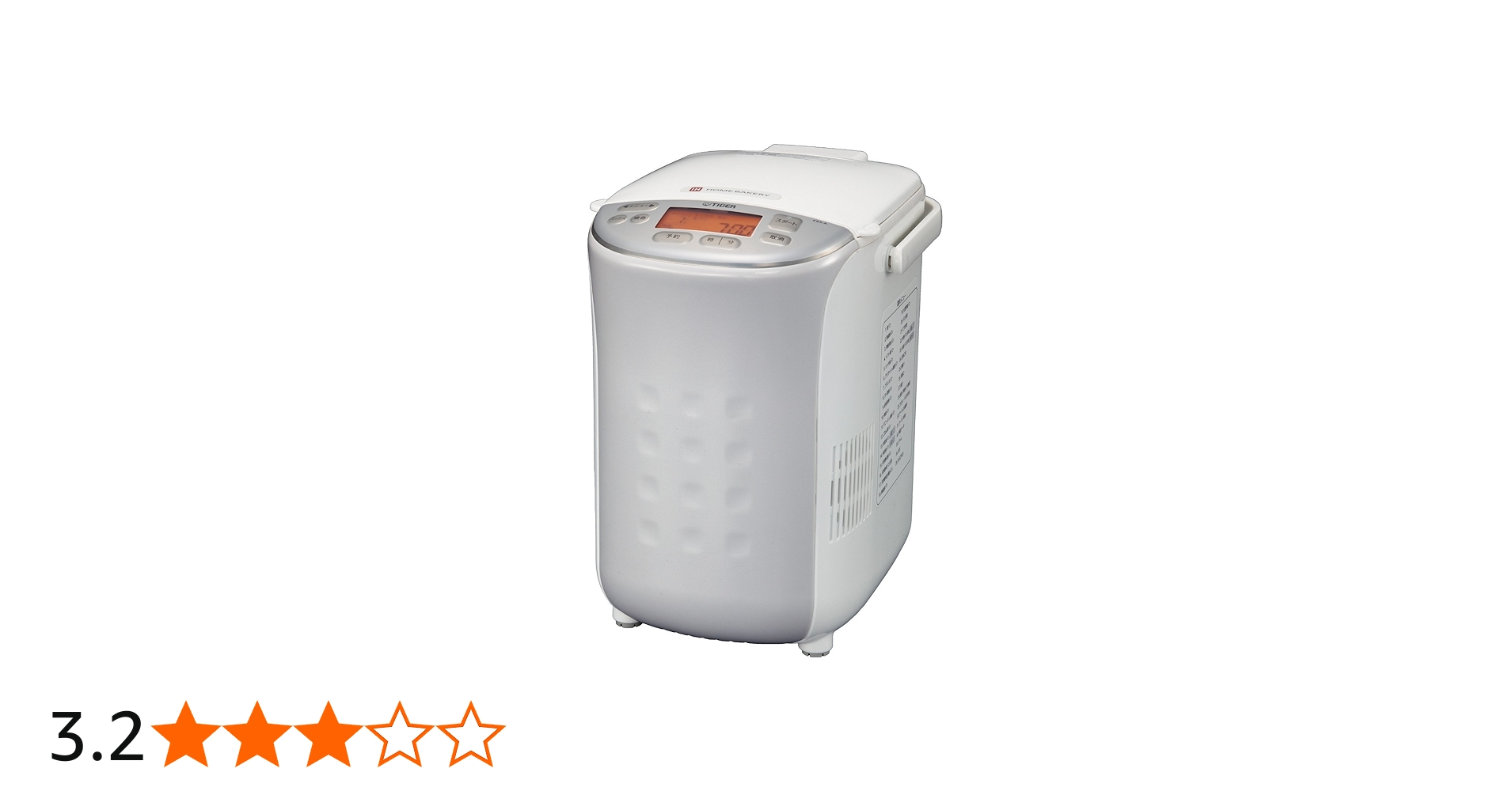 Amazon | TIGER IHホームベーカリー やきたて 1斤サイズ KBX-A100-W