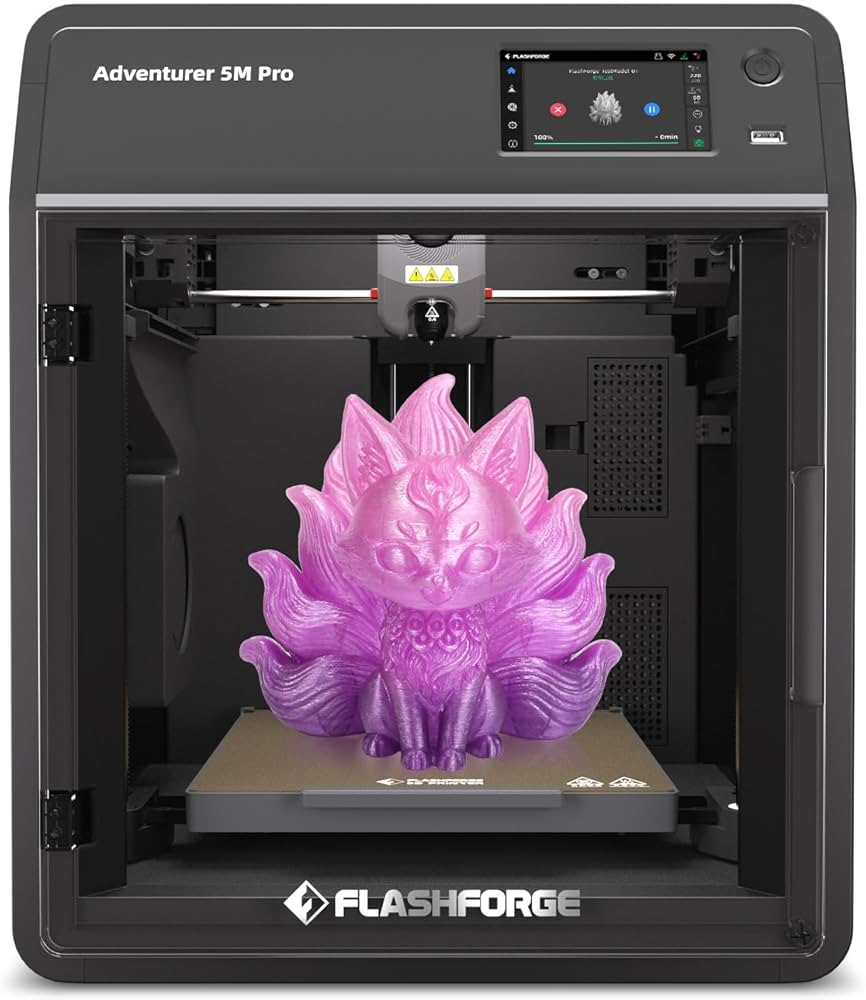 FLASHFORGE Adventurer 5M Pro 3D Printer,Max 600mm/s High-Speed