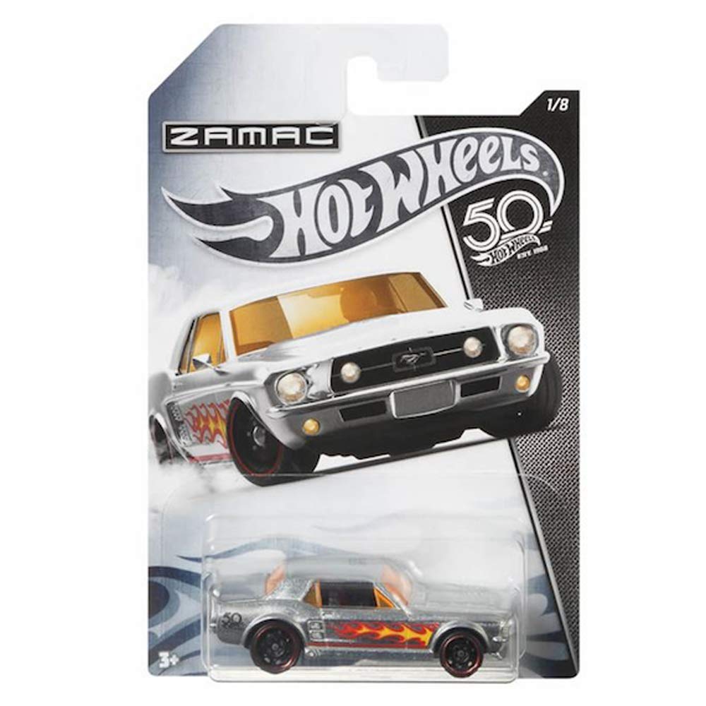 Amazon.com: Hot Wheels ZAMAC '67 Ford Mustang Coupe 1/8 50TH