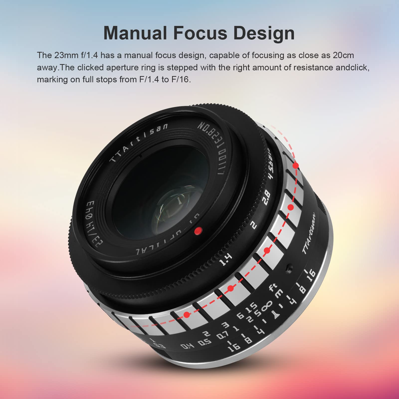 Amazon.co.jp: TTArtisan 23mm F1.4 レンズ マニュアルレンズ APS-C