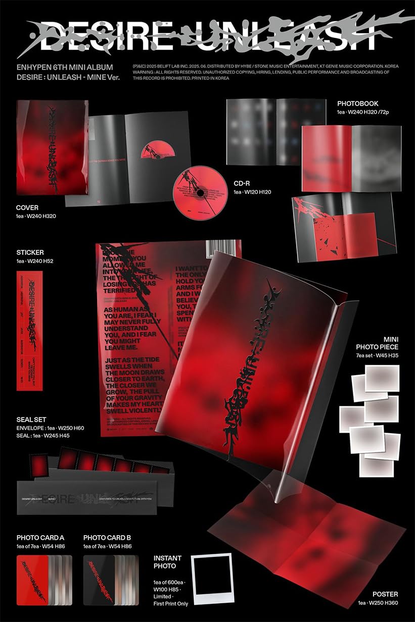 Amazon.co.jp: ENHYPEN - [DESIRE : UNLEASH] 6th mini album 韓国盤