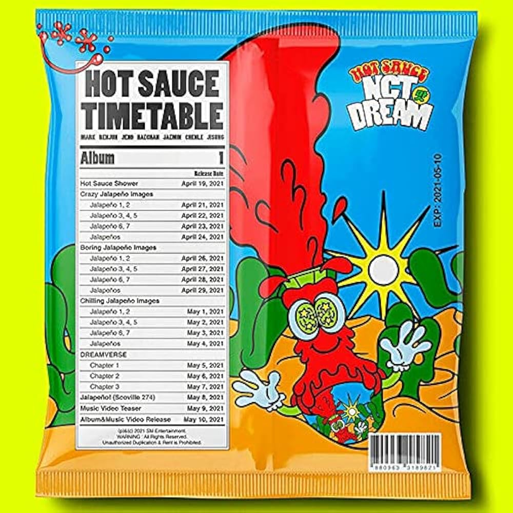 NCT DREAM - NCT DREAM [HOT SAUCE/맛] 1st Album (JEWEL CASE ver