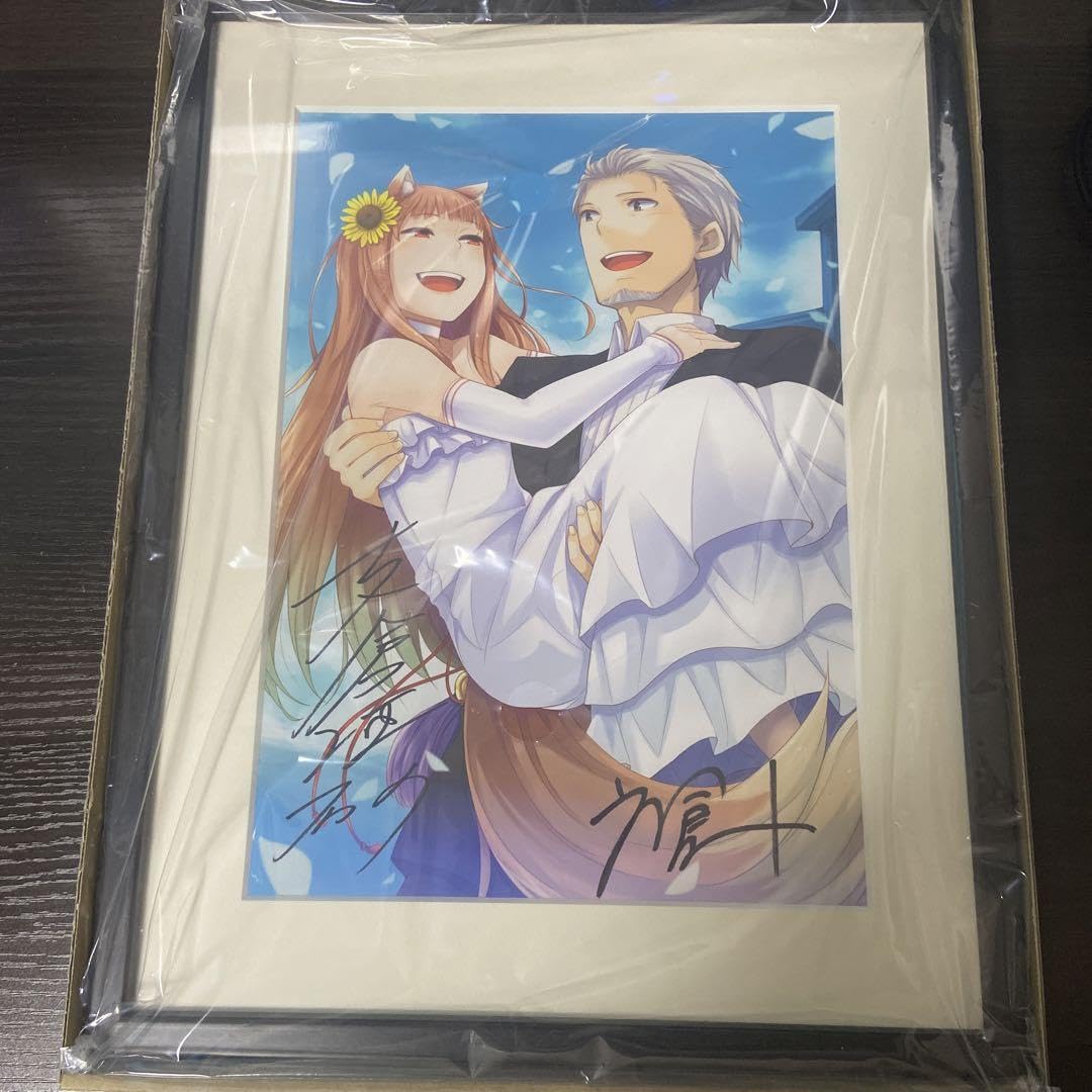 狼と香辛料 複製原画 20周年大電撃文庫展 サイン入り