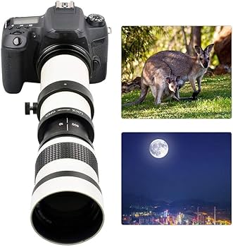 Amazon | 望遠鏡望遠レンズ、白420-800mm開口F/8.3-16フルマニュアル
