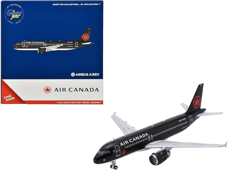 GeminiJets GJACA2255 Air Canada Jetz Airbus A320-200 C-FNVV; Scale