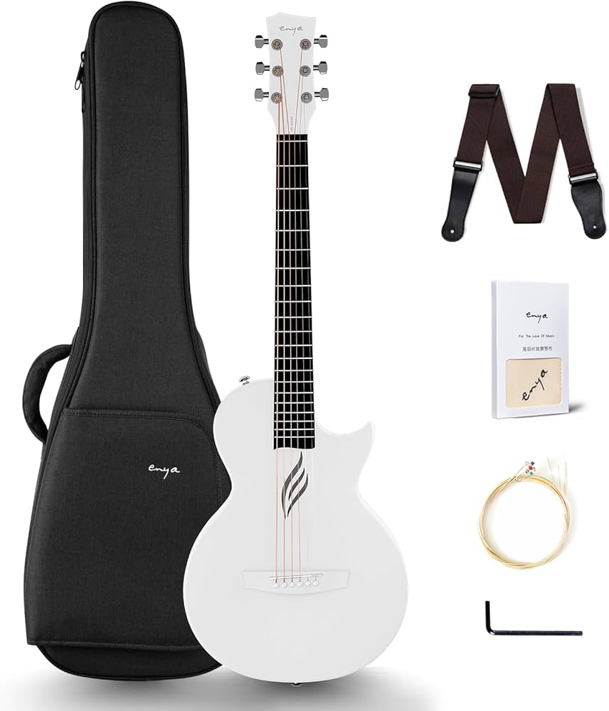 Amazon.com: Enya Nova Go Carbon Fiber Travel Acoustic Guitar | 1/2