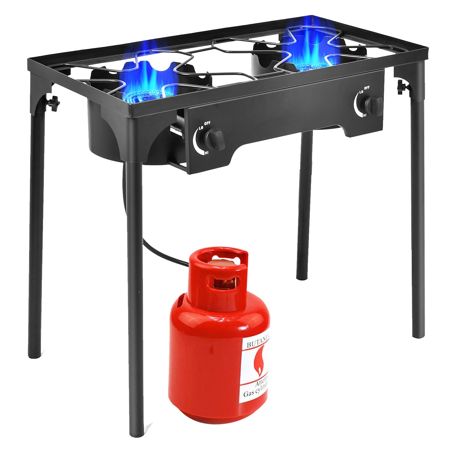 Amazon.com: Giantex Outdoor Double Burner Stove, High Pressure 2