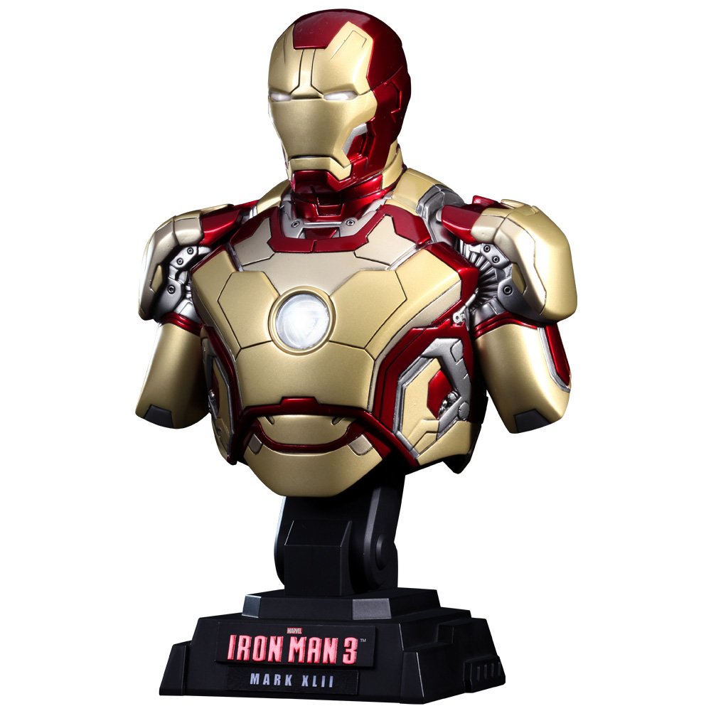 Amazon.co.jp: ホットトイズ・バスト アイアンマン3 1/4スケールバスト