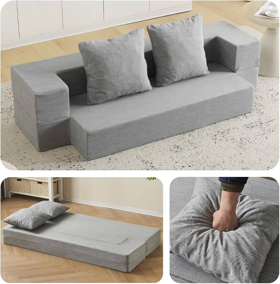 Amazon｜森風ShinrinKaze 2人掛けソファベッド 1人用 ローソファー 幅