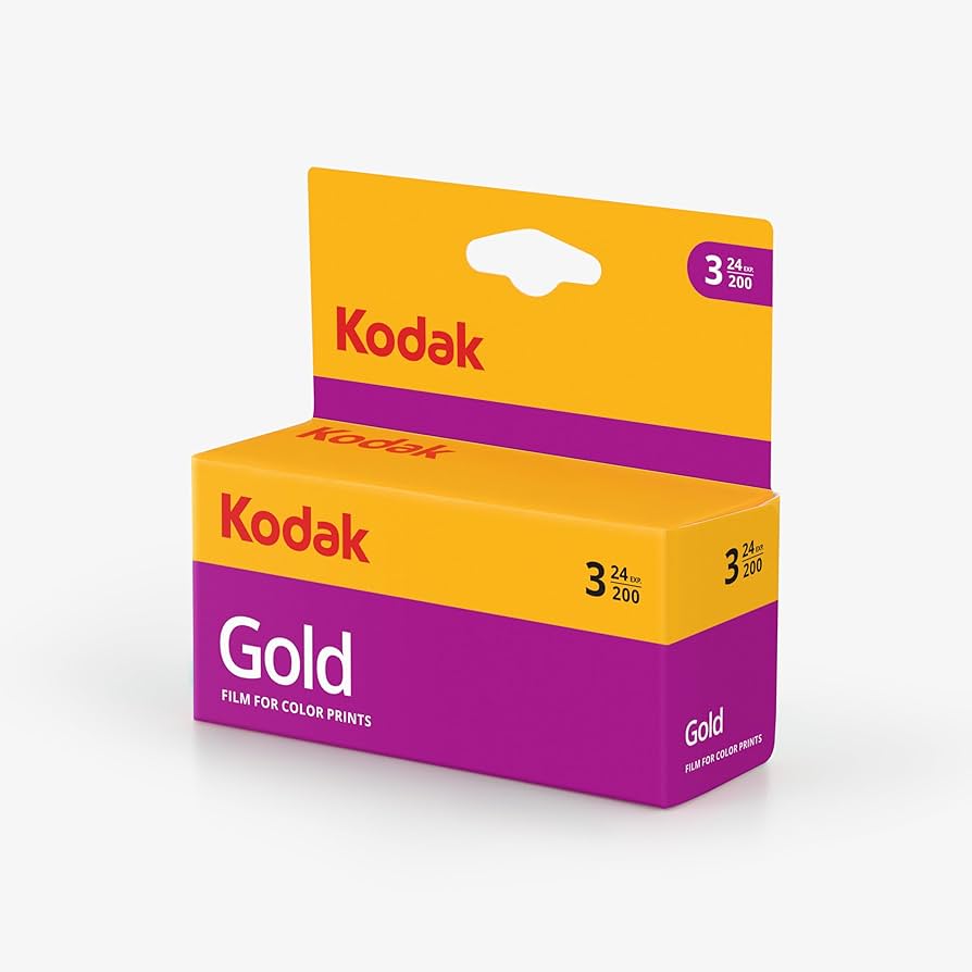 Amazon.com : Kodak 6033971 Gold 200 Film (Purple/Yellow) - 3 Rolls