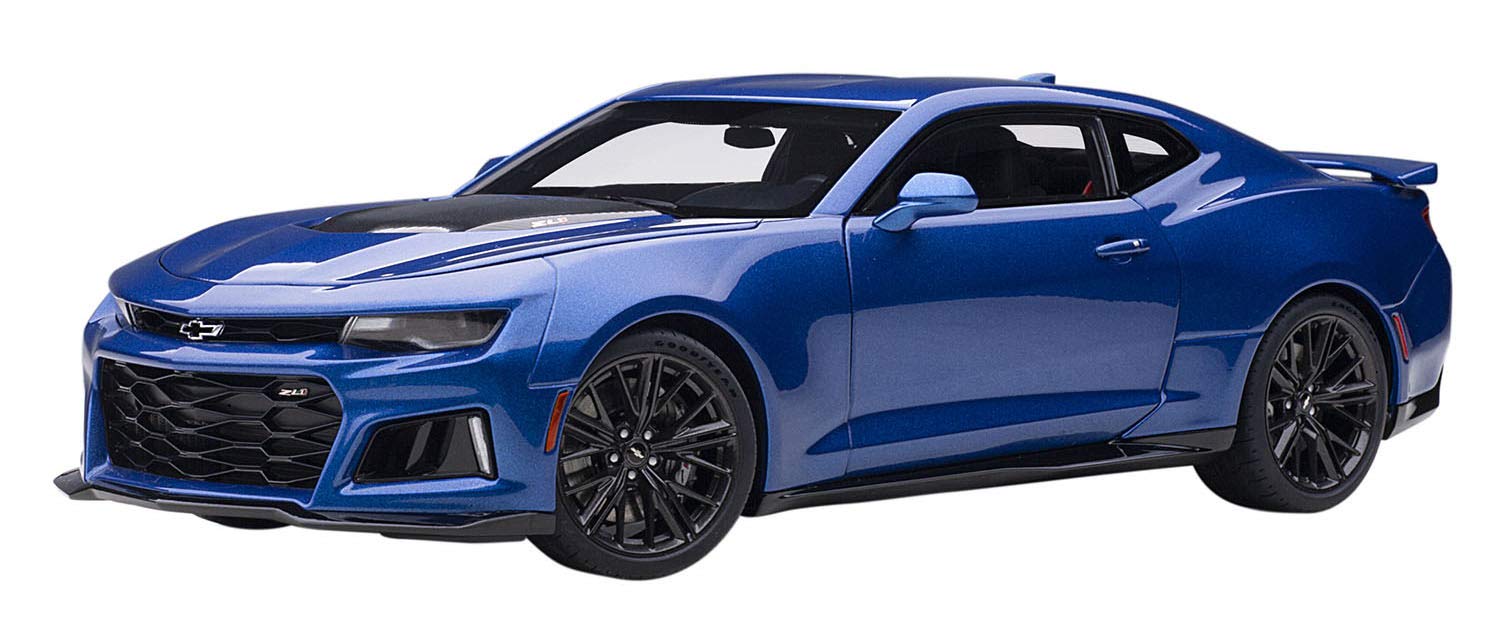 Amazon | AUTOart 1/18 シボレー カマロ ZL1 2017 メタリック ブルー