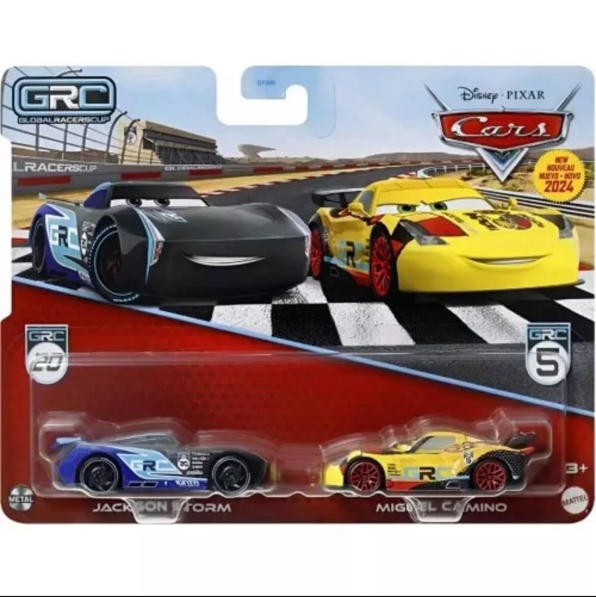 Amazon.com: Cars Disney Pixar Pack 2 Metal Cars 1:55 - Jackson