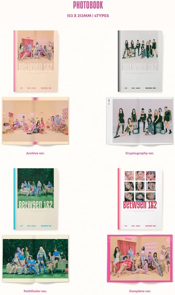 Amazon.com: TWICE - [BETWEEN 1&2] (Cryptography Ver.) Photobook +