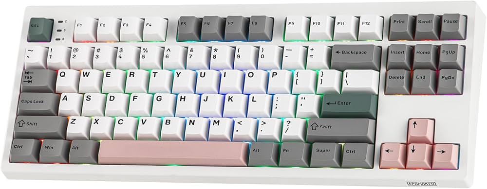 Amazon | EPOMAKER TH87 ワイヤレスメカニカルキーボード 10000mAh