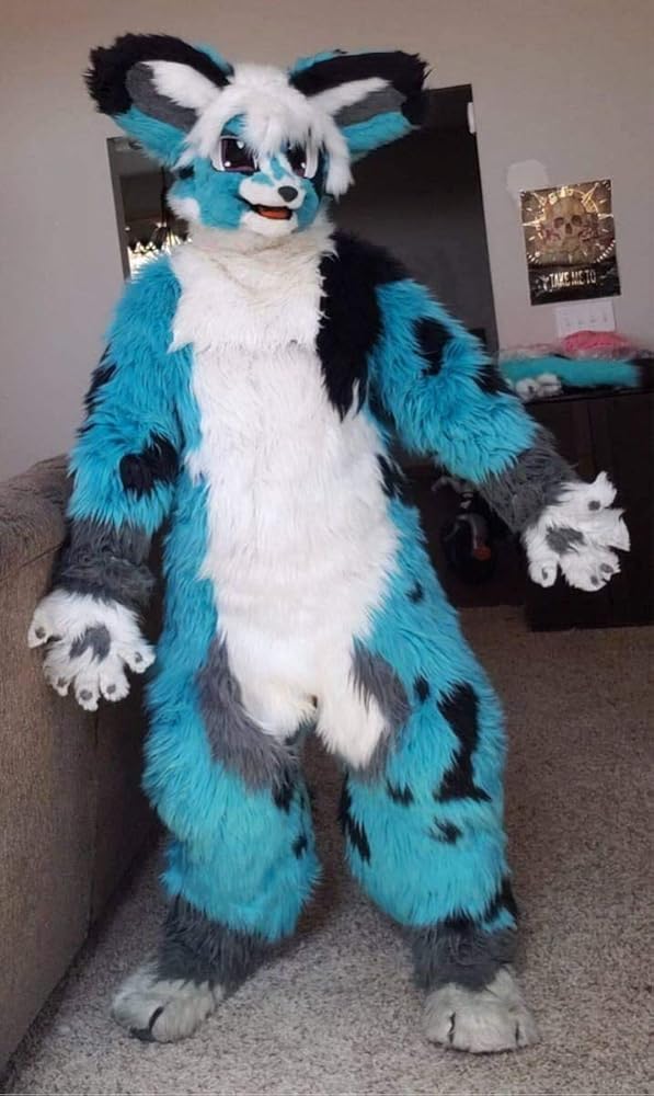 Amazon.co.jp: [エアーズCOS] ケモノ 着ぐるみ フルスーツ ファー