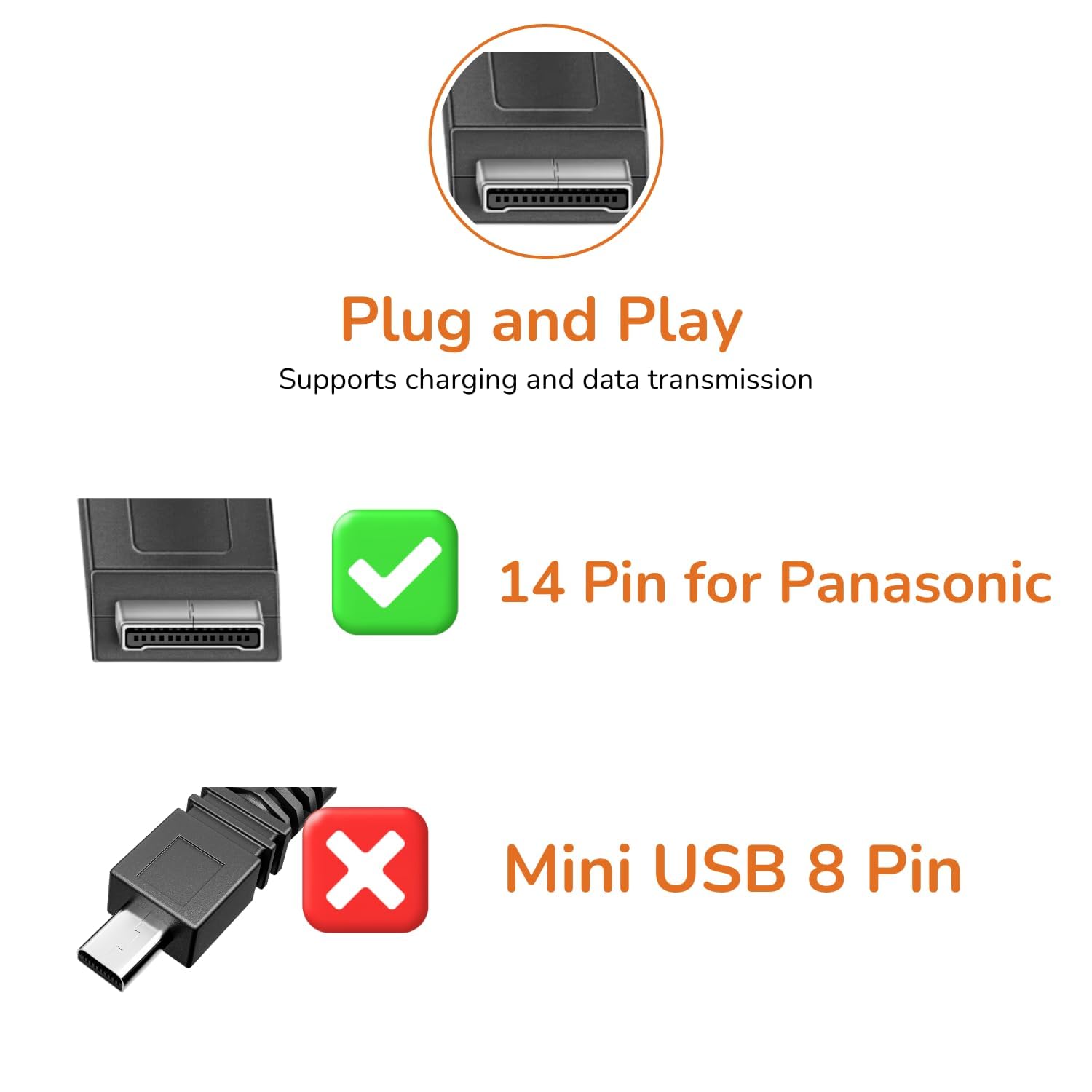 Amazon.com : Master Cables Replacement Panasonic K1HA14AD0001 USB