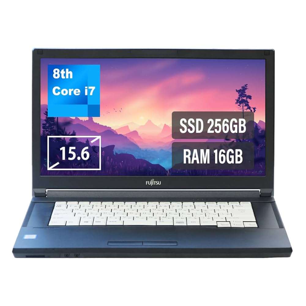 F83【余裕の256GBSSD】第7世代富士通ノートパソコン Windows11