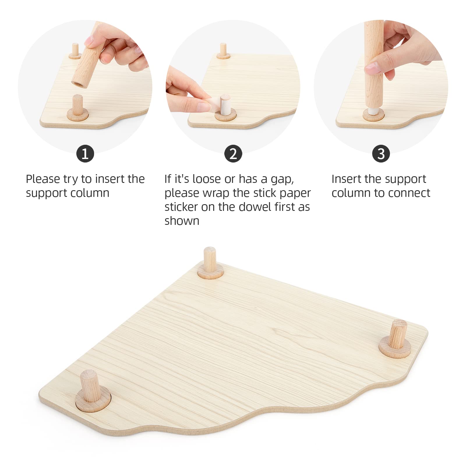 Amazon | Niteangel ハムスター用木製プレイプラットフォーム