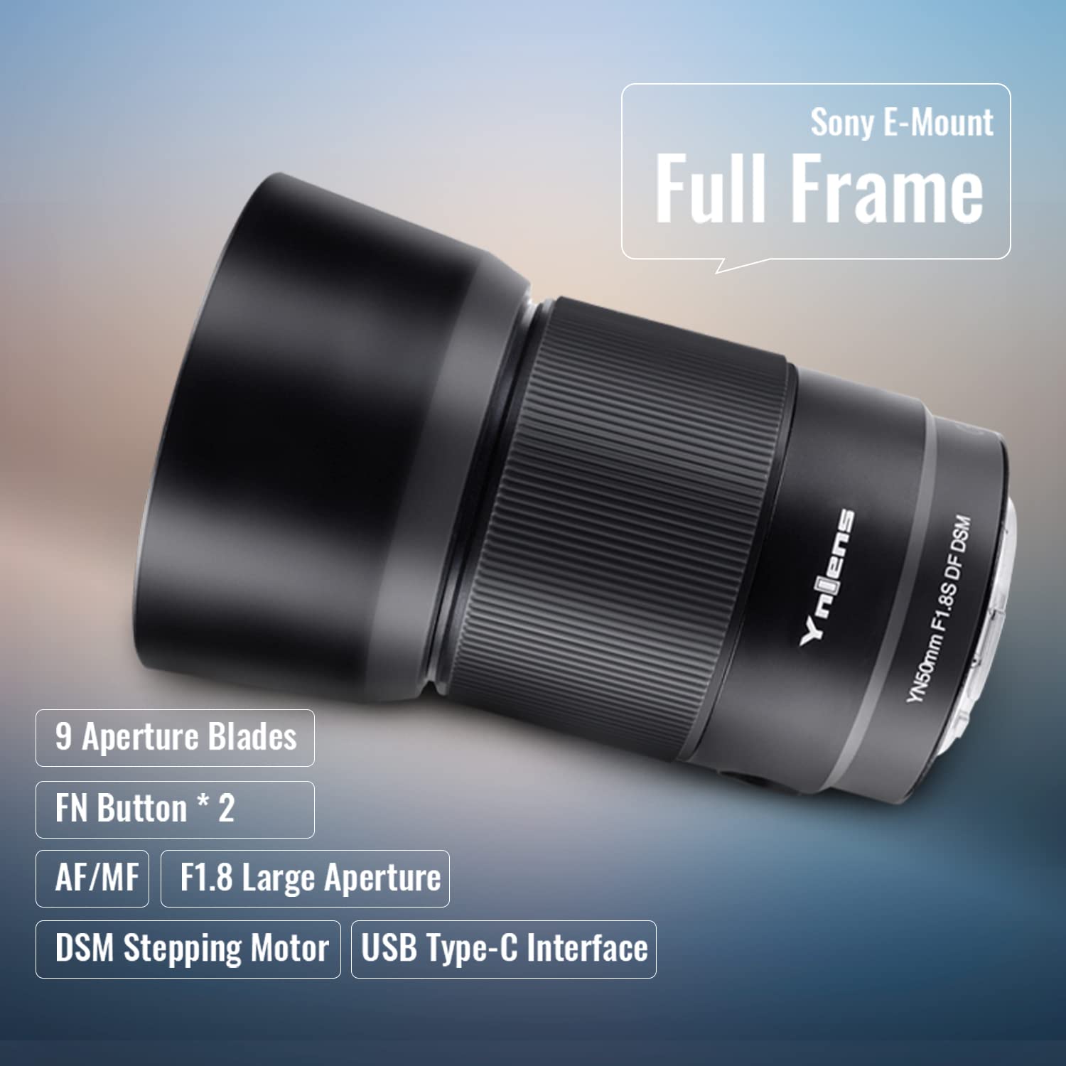 Amazon.com : YONGNUO YN50MM F1.8S DF DSM Lens for Sony, Auto Focus