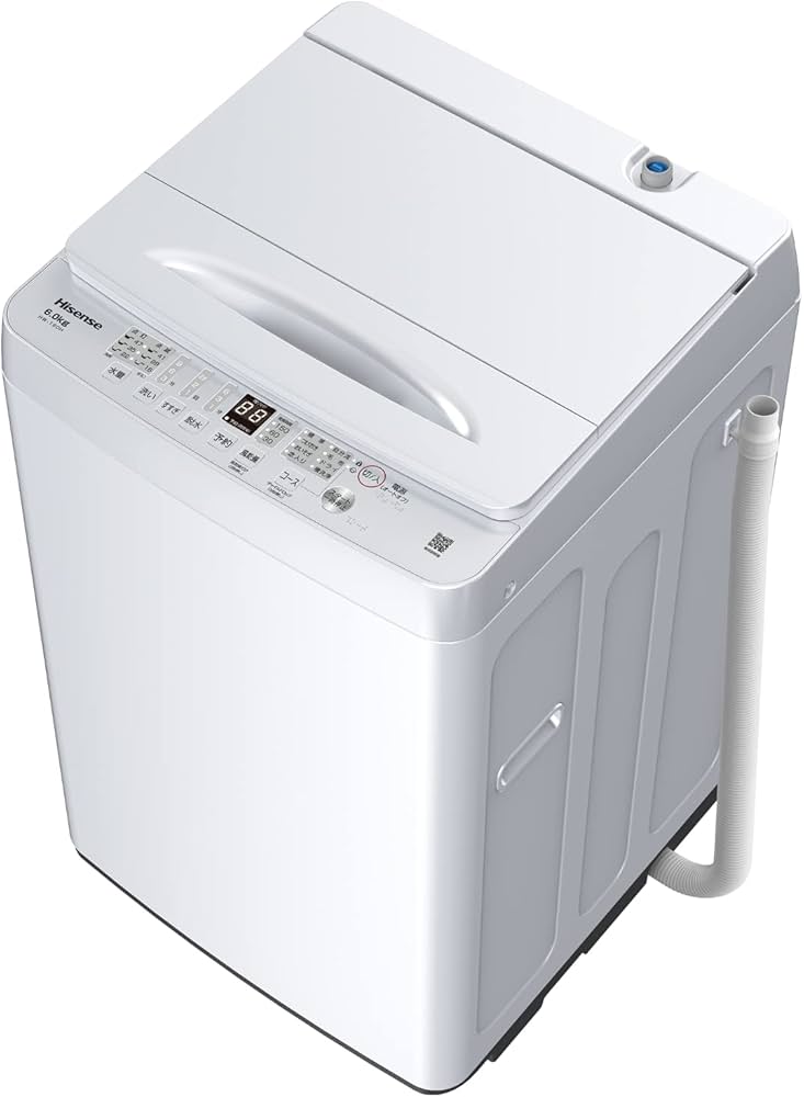Amazon | ハイセンス 全自動 洗濯機 6kg ホワイト HW-T60H 最短14分