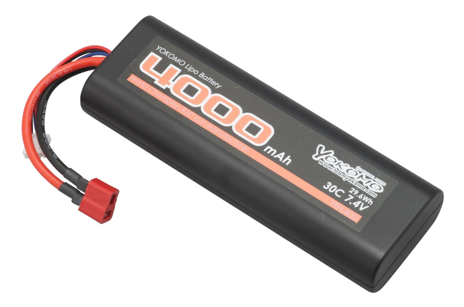 Amazon | YOKOMO Lipo 30C 7.4V 4000mAh バッテリー T型コネクター付