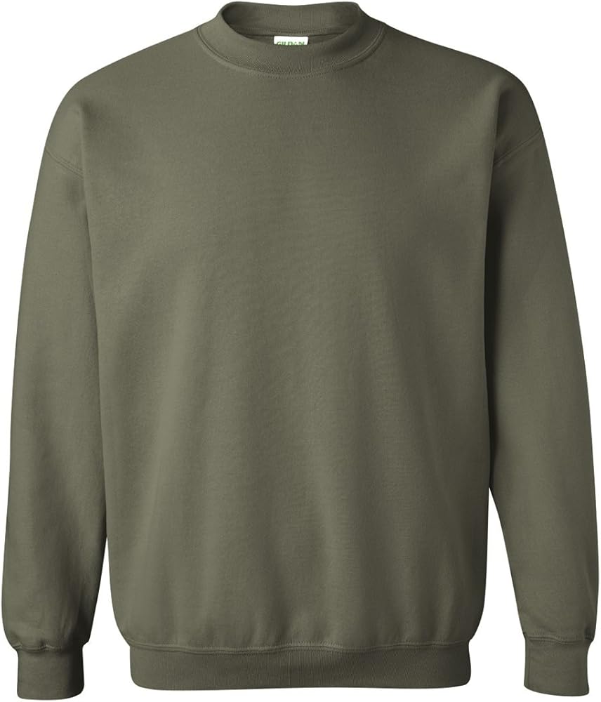 Gildan Fleece Crewneck Sweatshirt, Style G18000 Military Green at