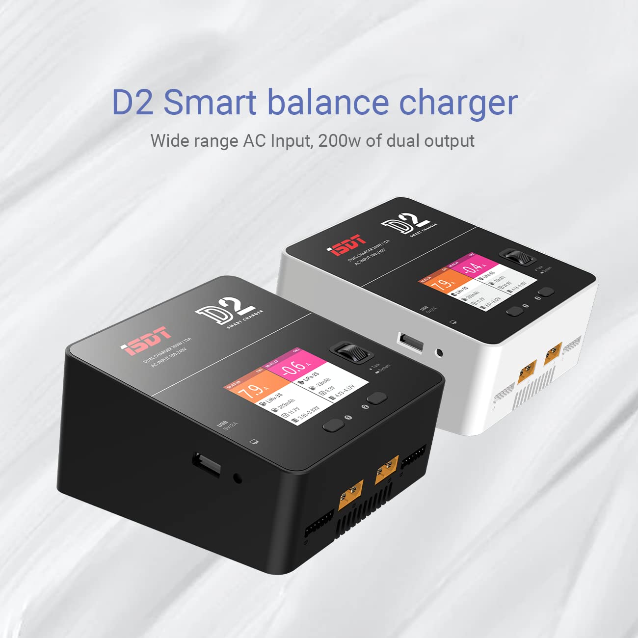 Amazon.com: ISDT lipo Battery Charger D2 MK2 with AC 2x200W Dual