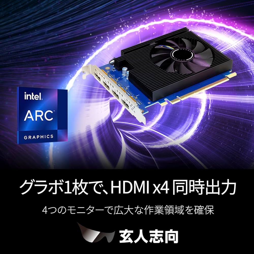 Amazon | 玄人志向 Intel ARC A310 搭載 グラフィックボード GDDR6 4GB