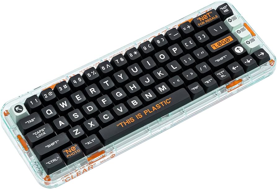 Amazon.com: MelGeek Mojo68 Plastic Advance Transparent Mechanical