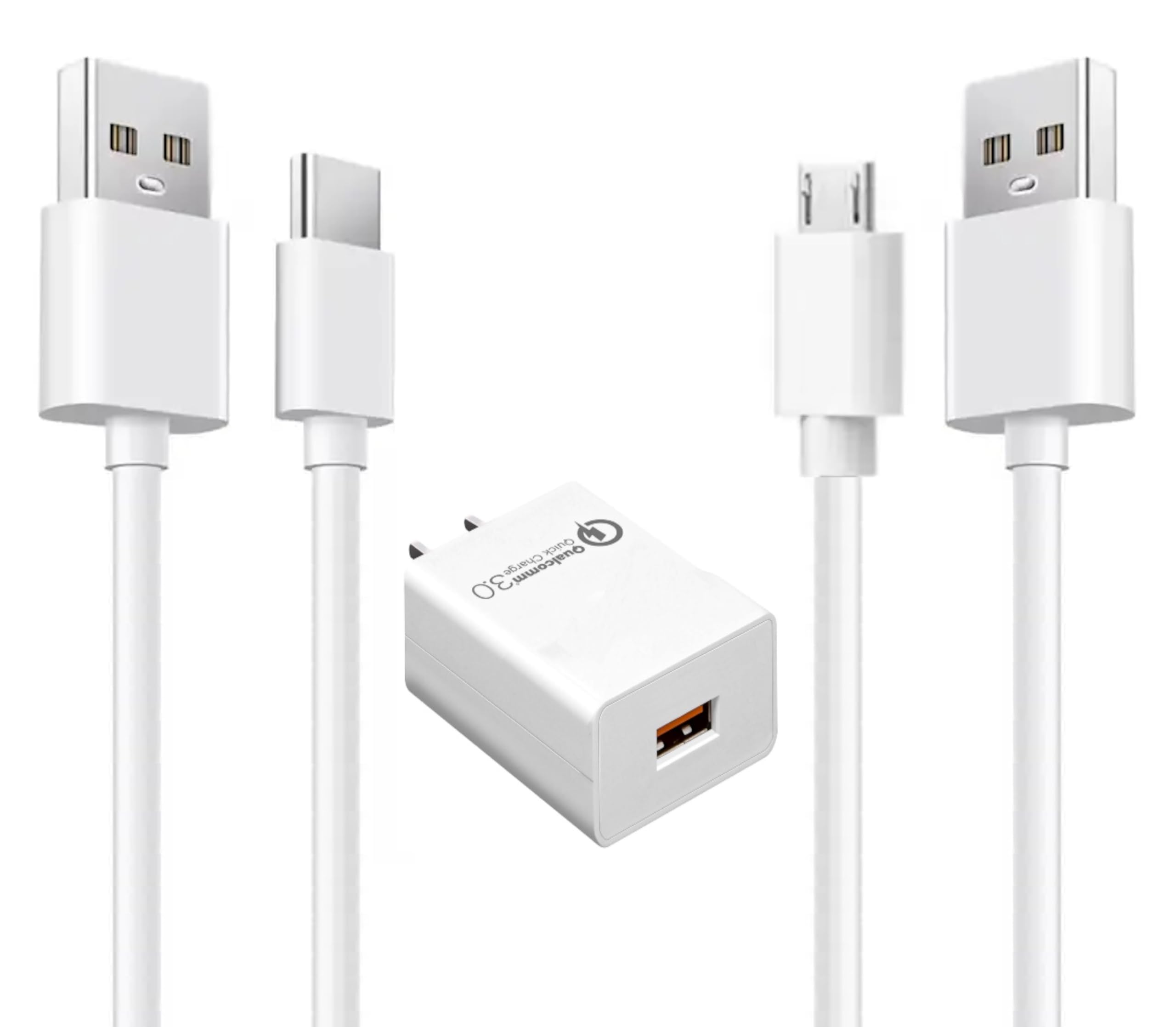 Amazon.com: 6Ft Replacement Micro & USB C USBC Power Fast Charger