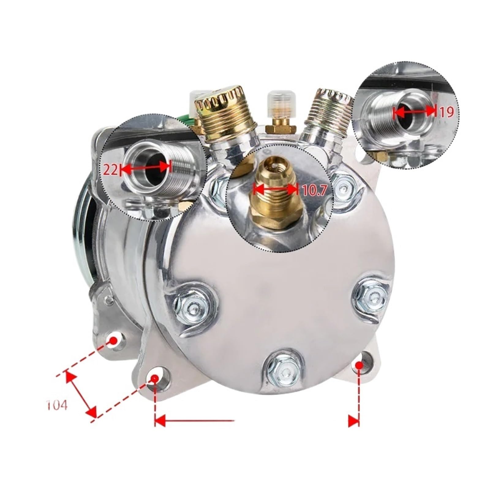 Amazon | AC コンプレッサー サンデン SD507 5H11 507 コンプレッサー