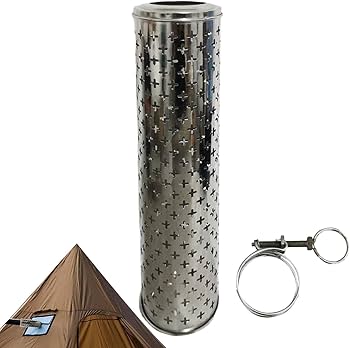 Amazon | 暖炉の煙突カバー木製ストーブの煙突カバー|ステンレス鋼63