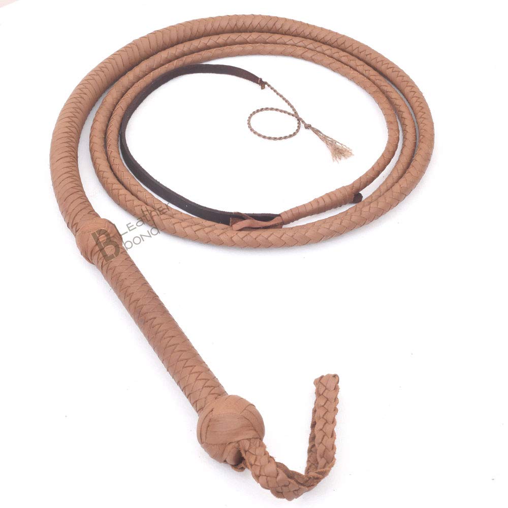 Amazon.com: LB's WHIP: Rope Core Leather Bullwhip