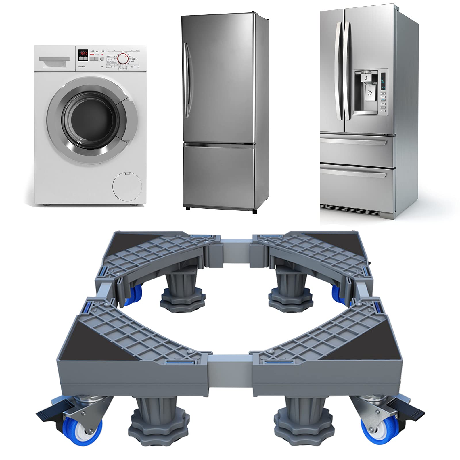 Amazon.co.jp: 【 組立70％完了 】スプレミ 洗濯機 台 冷蔵庫置き台