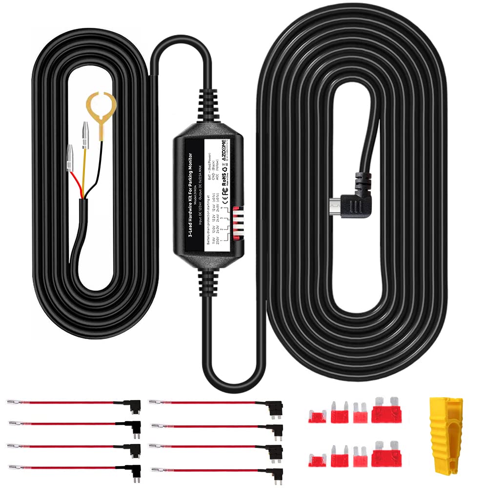 Amazon.co.jp: ドライブレコーダー 駐車監視降圧ケーブル/電源ケーブル