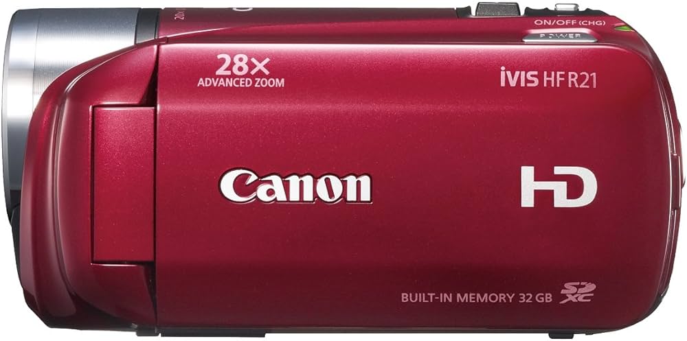 Amazon | Canon デジタルビデオカメラ iVIS HF R21 レッド IVISHFR21RD