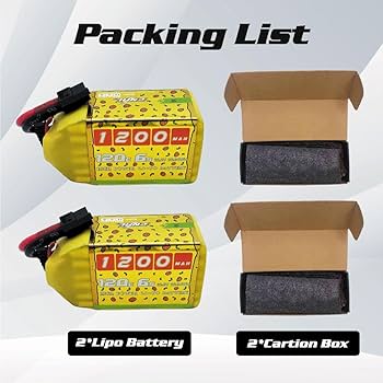 Amazon.com: CNHL 1200mAh 120C 6S Lipo Battery Speedy Pizza 22.2V