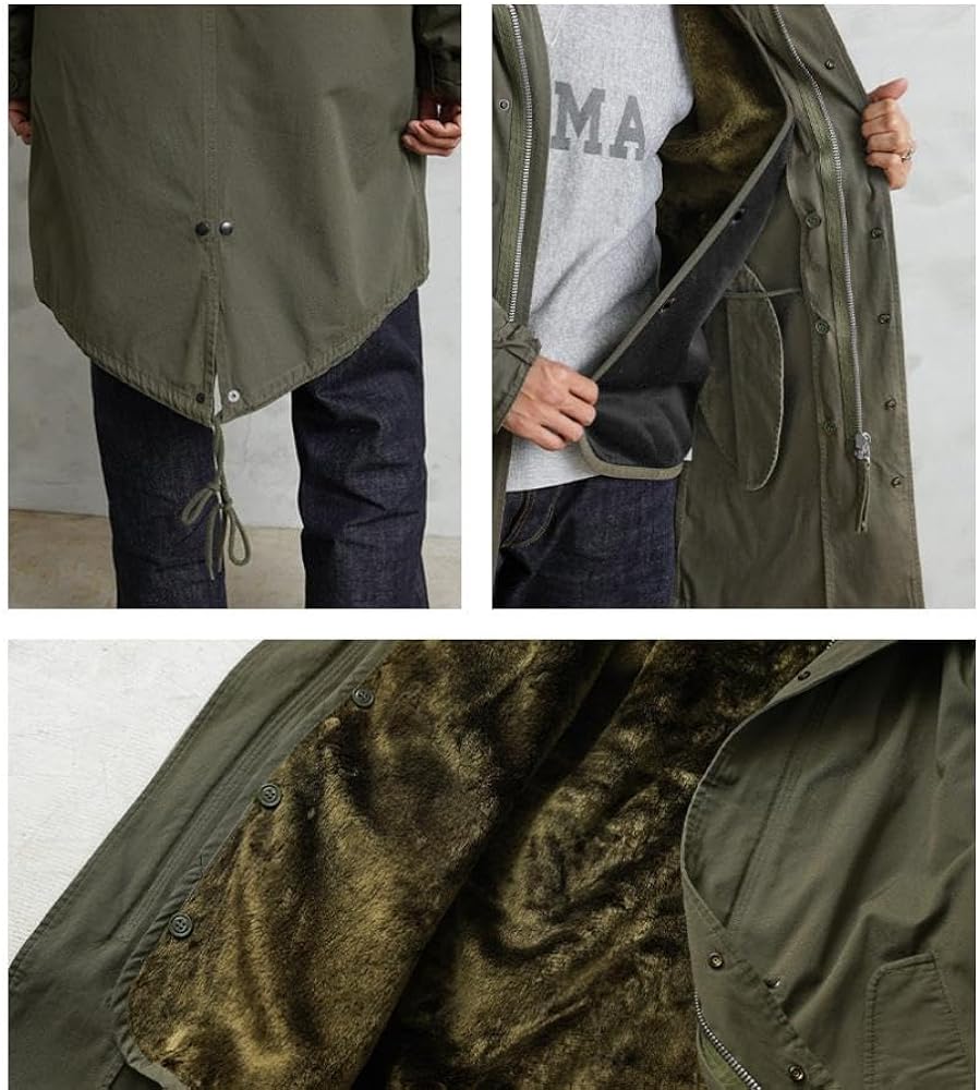 Amazon | [ヒューストン] WAIPER別注 M-51パーカ モッズコート NARROW