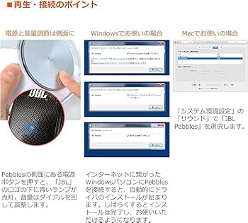 Amazon.co.jp: JBL Pebbles バスパワードスピーカー USB/DAC内蔵