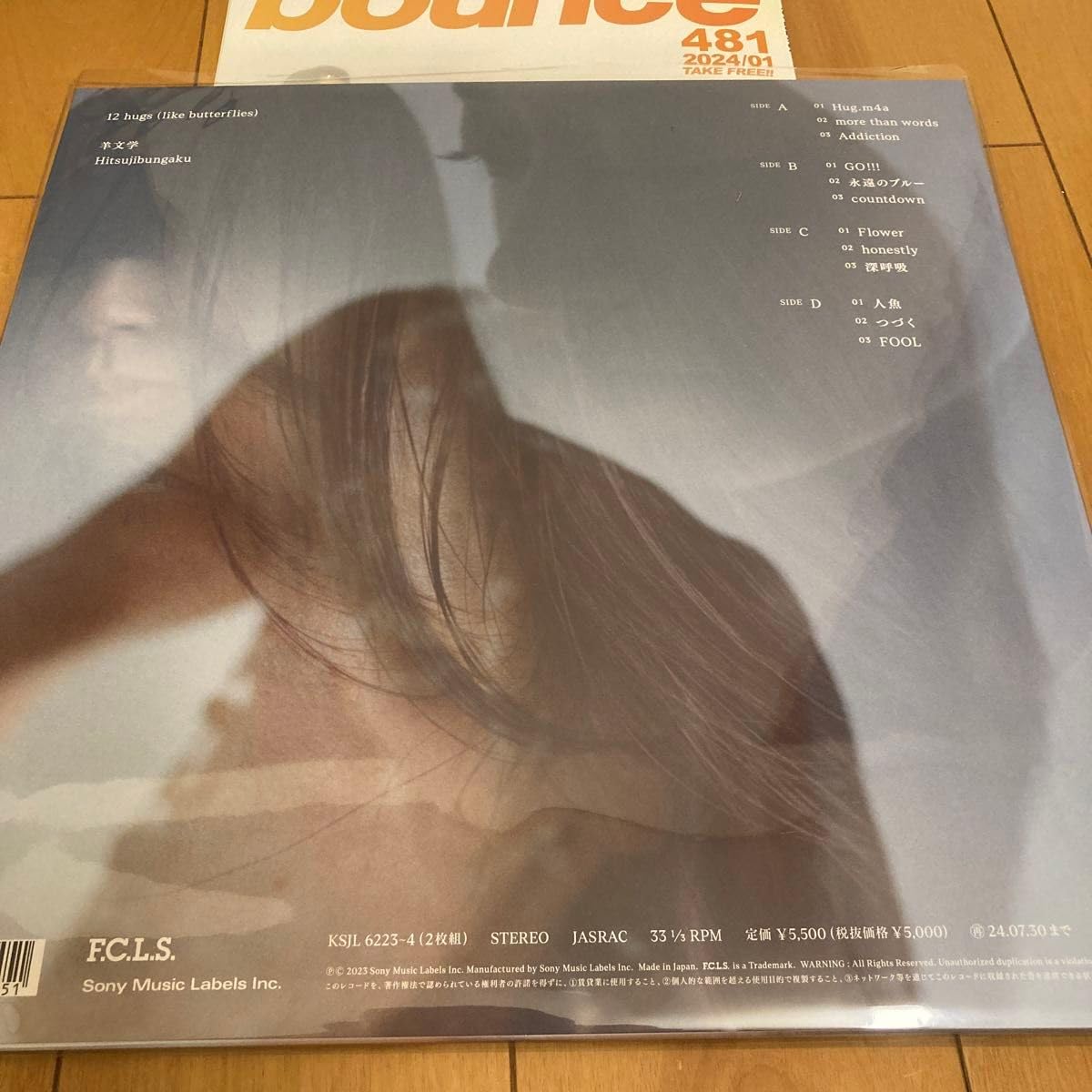 Amazon.co.jp: 羊文学 レコード アナログ盤 12hugs 塩塚モエカ 2LP